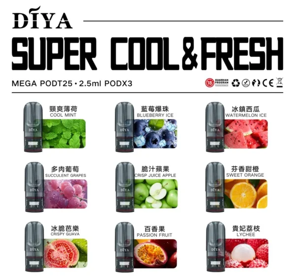 DIYA叮啞煙彈一代通用 / 3顆入 / 巨便宜又濃醇香