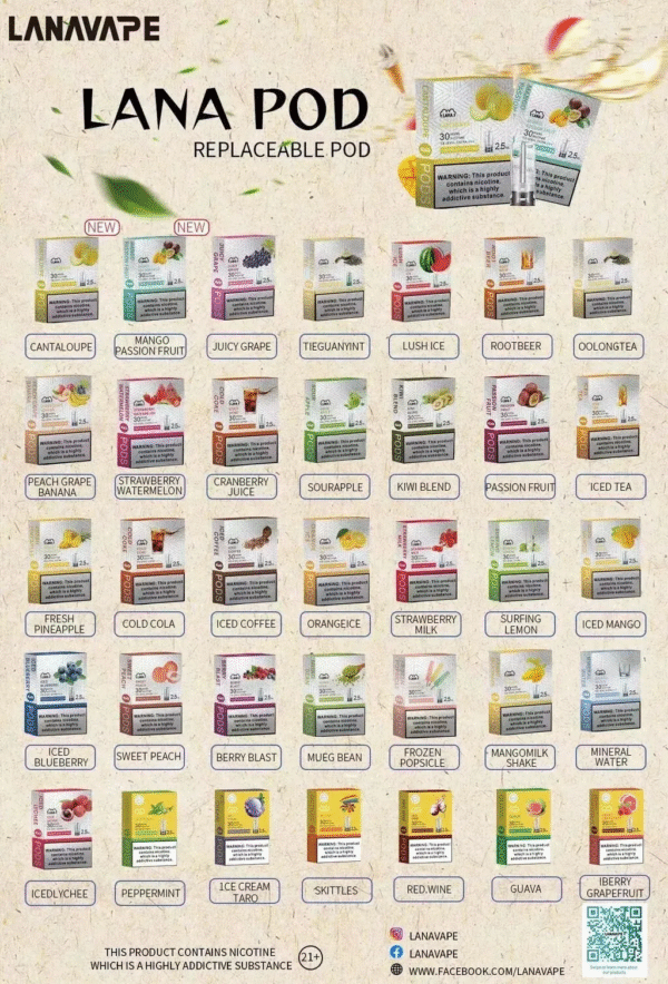 LANA拉納煙彈一代通用 / 3顆入 / 最涼非他莫屬/十送一支隨機主機